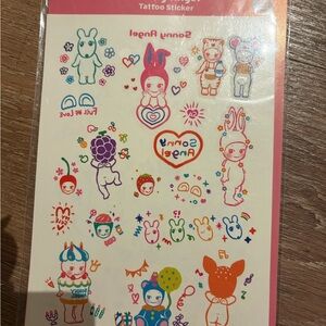 Sonny Angel Tattoo sheet